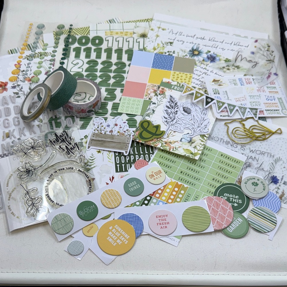 Cocoa Daisy May stationary Memory Keeping Planner Kit multiple pieces *used